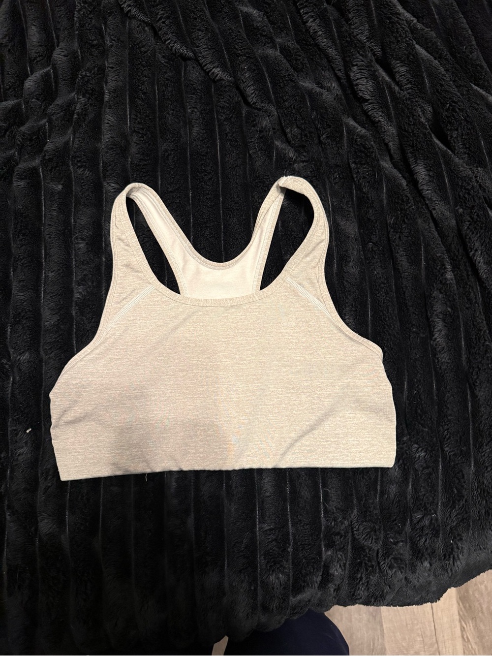 Victoria secret Pink gray Ultimate Racerback Seamless Sports Bra